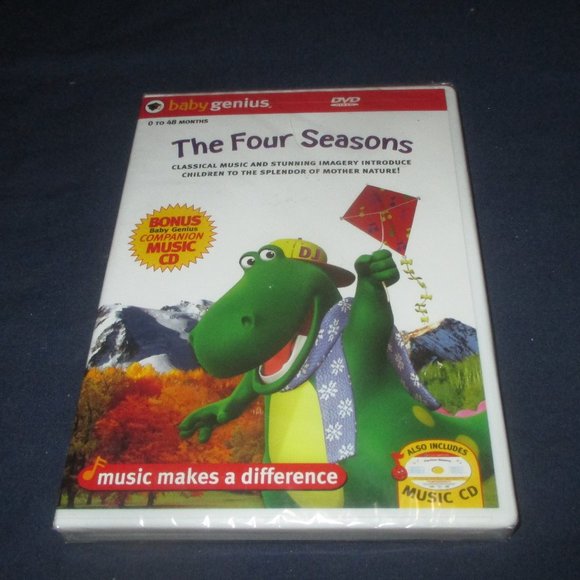 Baby Genius - The Four Seasons (DVD, bonus music CD, 2005) (unopened) - Picture 1 of 3